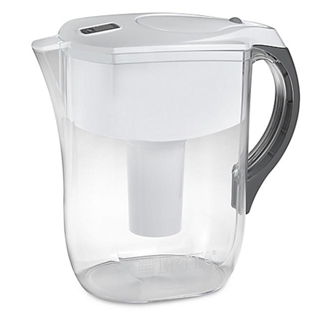 Brita® 10-Cup Grand Pitcher in Clear- White