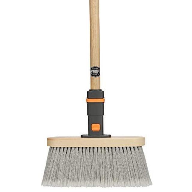 SWOPT Premium Smooth Surface Broom (Head + Handle)