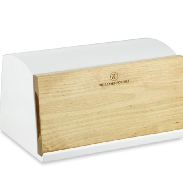 Williams-Sonoma Ceramic & Wood Bread Box