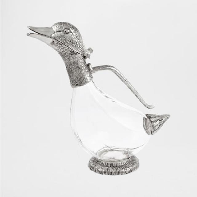 GLASS DUCK PITCHER