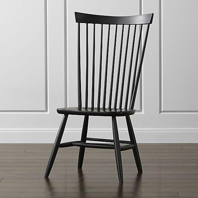 Marlow II Black Wood Dining Chair