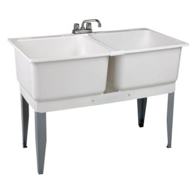 46 in. x 34 in. Plastic Laundry Tub
