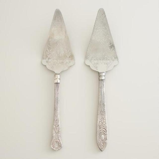 Vintage-Style Pie Servers, Set of 2
