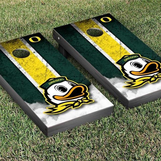 Oregon Ducks Cornhole Game Set Vintage Version