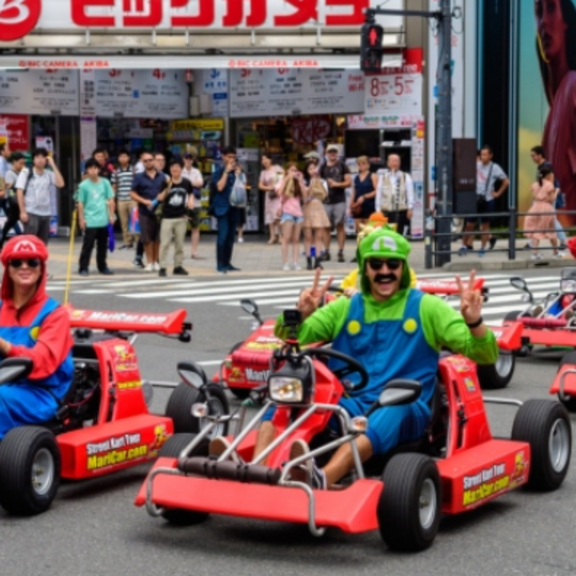 Carrera de Mario Kart en Tokyo!