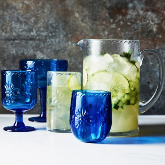 Williams Sonoma Sonora Outdoor Glasses, Cobalt - Set of 6