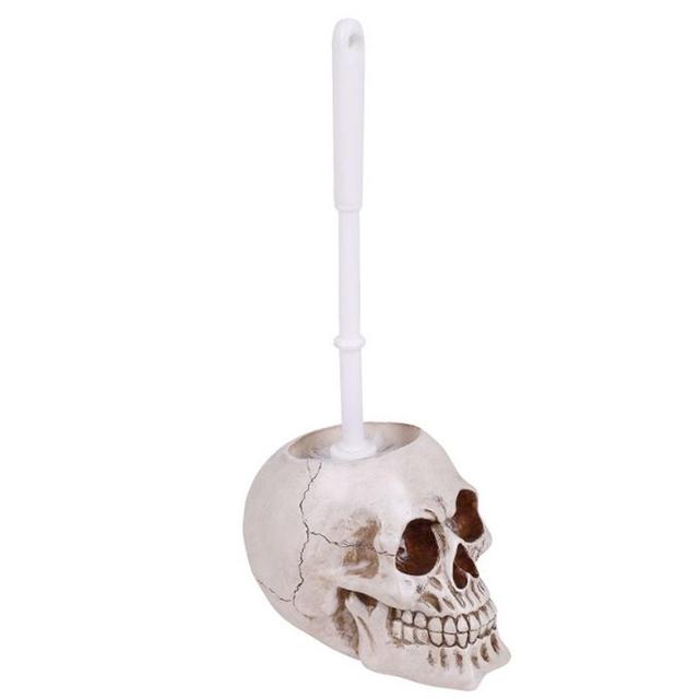 SKULL TOILET BRUSH HOLDER