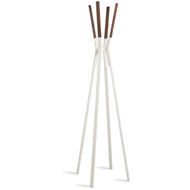White and Wood Modern Coat Racks | Splash Coat Rack