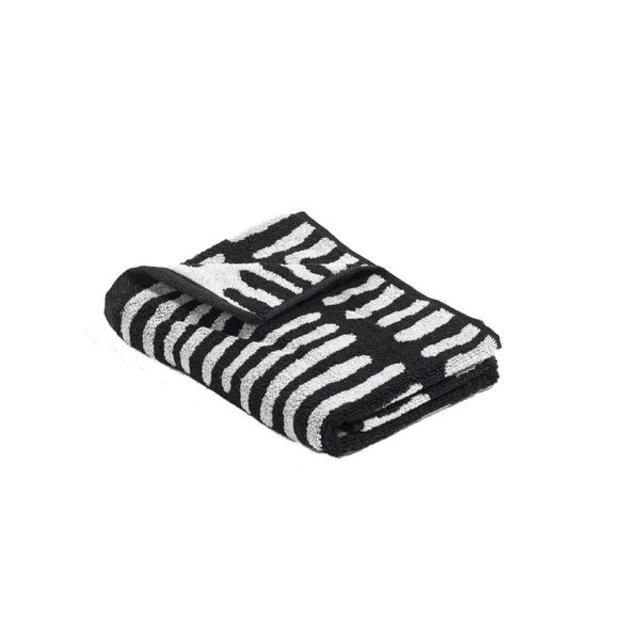 He She It Towel - Black+White hand towel