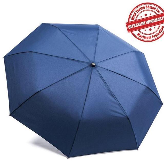 Kolumbo "Unbreakable" Windproof Umbrellas (Navy Blue)