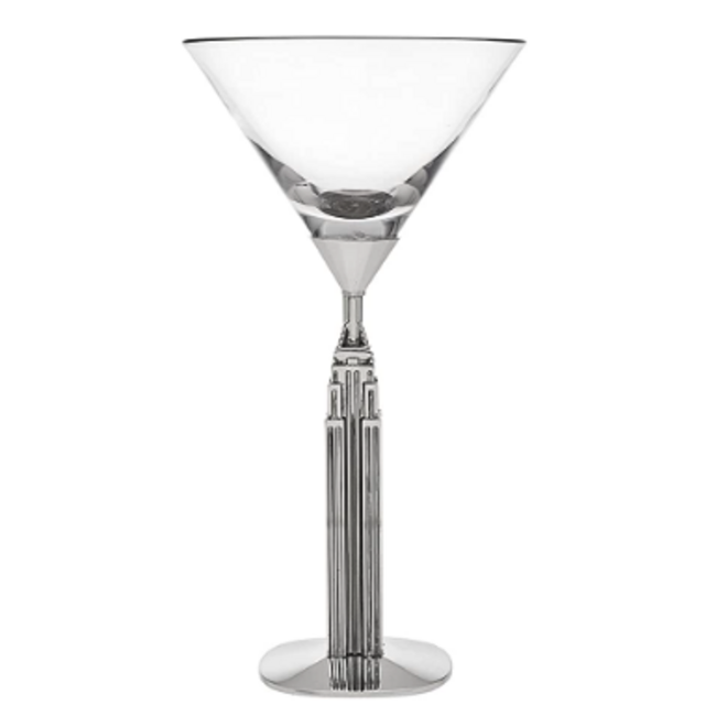 Godinger Silver Art Empire State Martini Glass