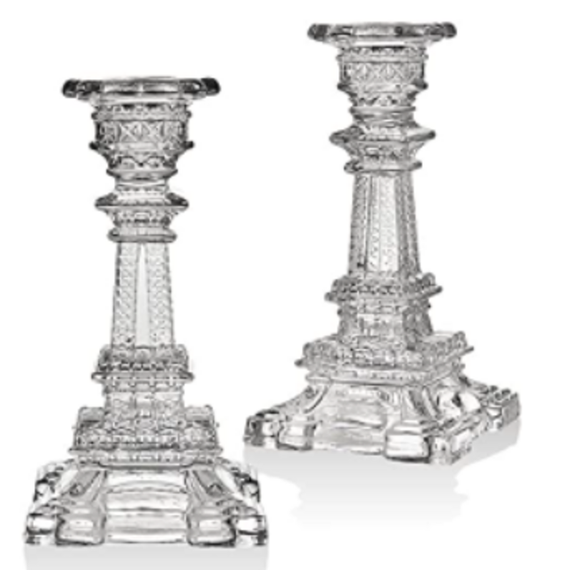 Godinger Silver Art Eiffel Tower 6" Candlesk Pair