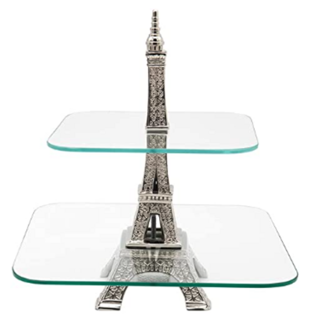 2 Tier Tray Server Platter Eiffel Tower by Godinger