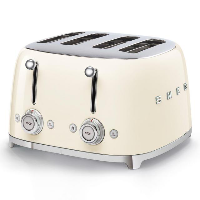 Cream Smeg 4-Slice Toaster