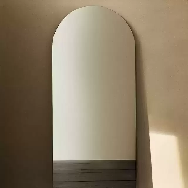 Hanging full length mirror with arch shape
