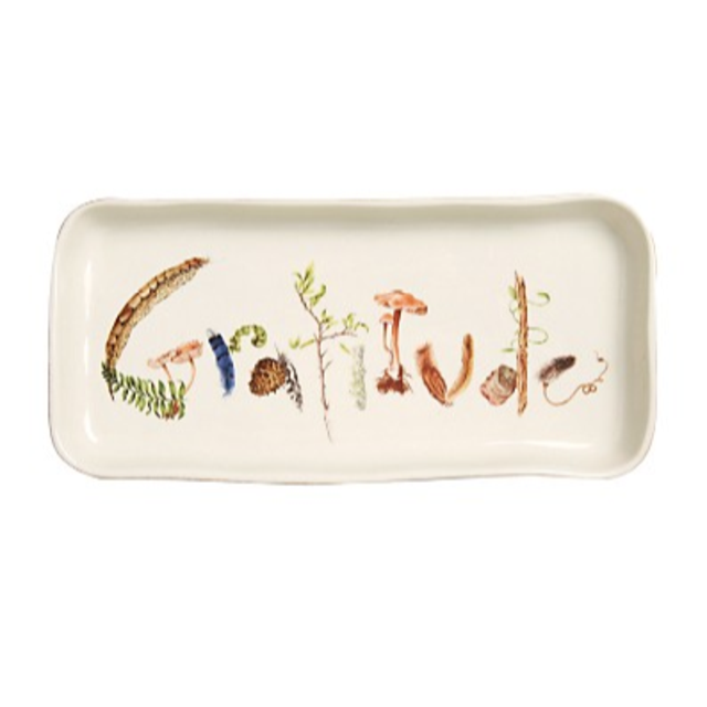 Juliska Forest Walk 10.5" Gratitude Gift Tray