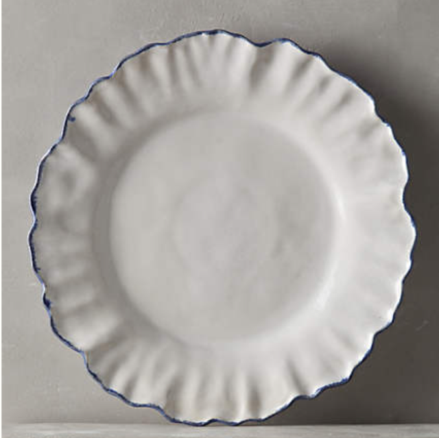 Ruffled Rim Dinner Plate