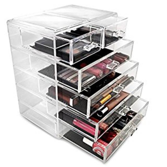 crylic Cosmetics Makeup and Jewelry Storage Case
