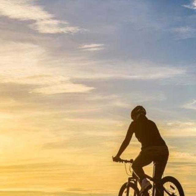 Biking down Haleakala
