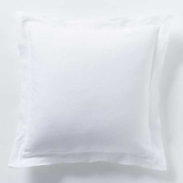 Belgian Linen Pillow Cover - White