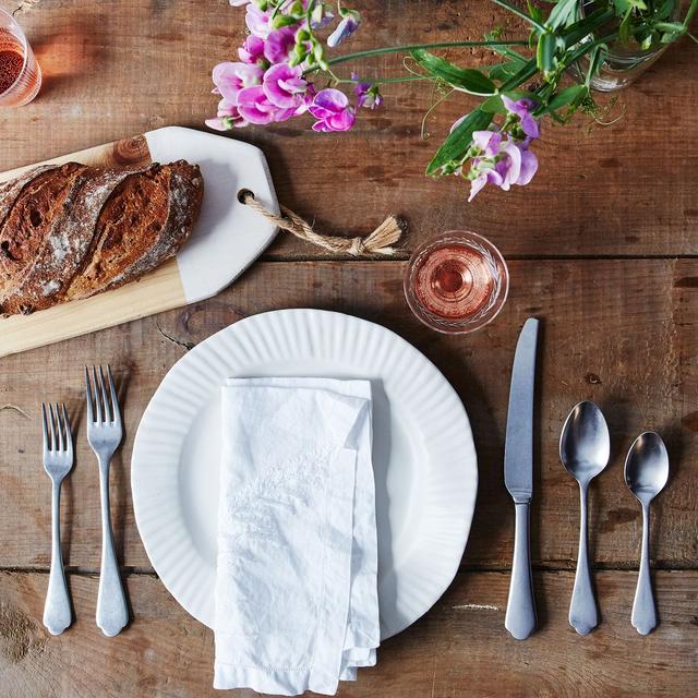 Italian Flatware, Dolce Vita (5-Piece Flatware Place Setting), Brushed