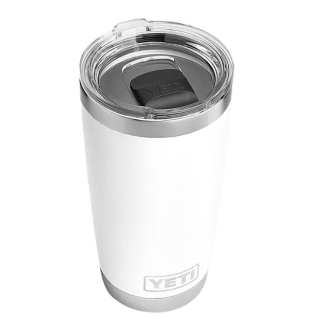 Rambler 20 oz Tumbler with MagSlider Lid - White