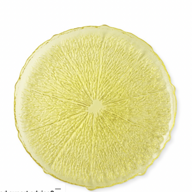 Citrus Glass Chargers, Set of 4