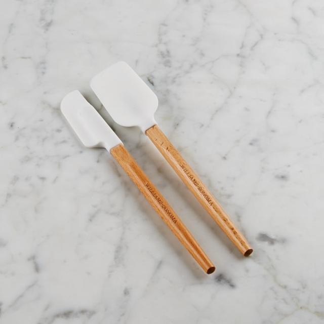 Williams-Sonoma Silicone Mini Spatula & Spoonula with Classic Wood Handle