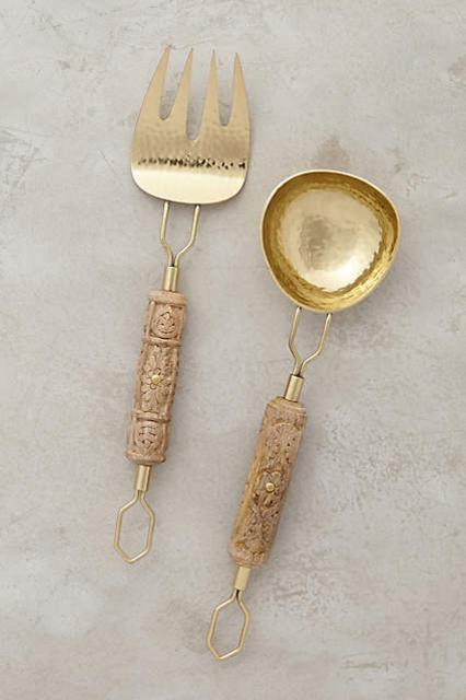 Carved Aurelian Serving Set