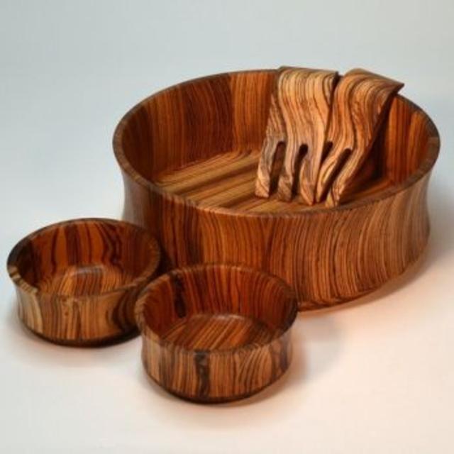 Zebrawood Exotic Wood Bowl
