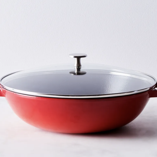 Staub Enameled Cast Iron Perfect Pan with Glass Lid, 4.5QT