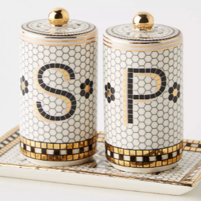 Bistro Tile Salt & Pepper Shakers