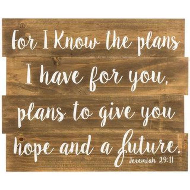 Hobby Lobby -  Jeremiah 29:11 Wood Wall Decor