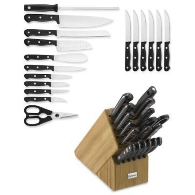 Wüsthof Gourmet 18-Piece Knife Set, Bamboo Block