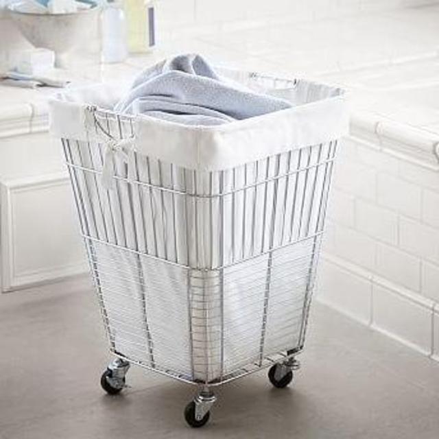 Chrome Hamper