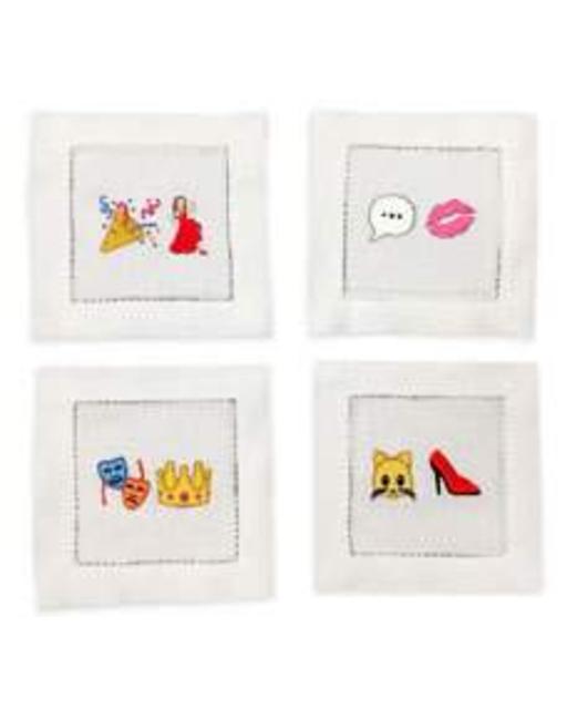 Cool Chick Emoji Cocktail Napkins