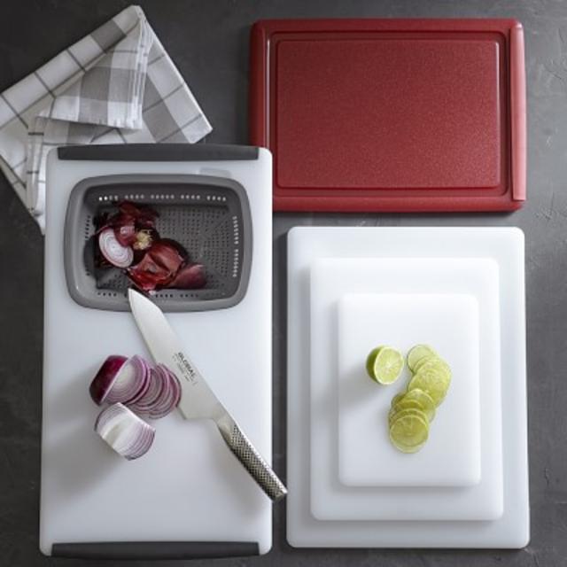 Williams Sonoma Over-the-Sink Strainer Cutting Board
