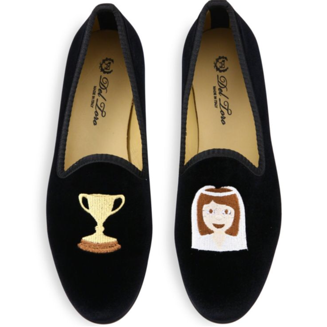 Trophy Wife Velvet Smoking Loafers