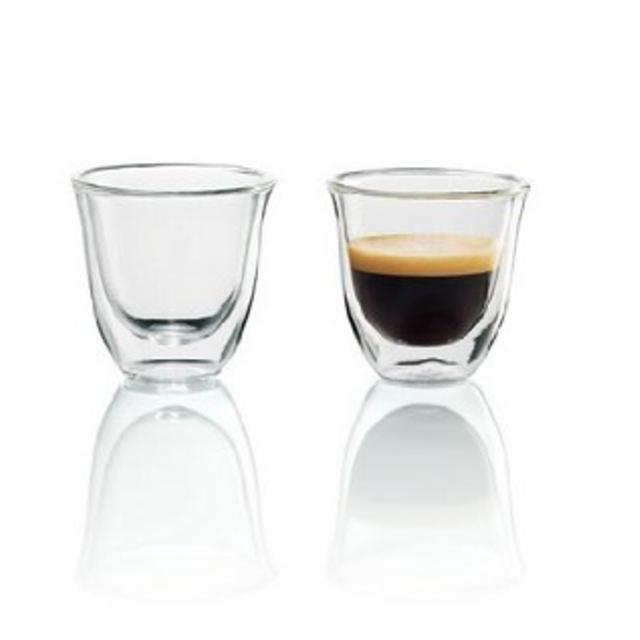DeLonghi Double Walled Thermo Espresso Glasses, Set of 2