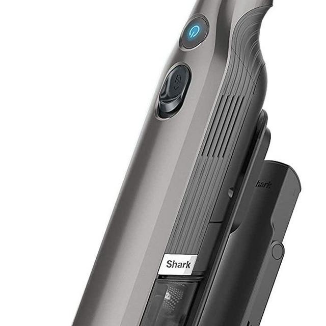 Shark WV201 WANDVAC Handheld Vacuum, Lightweight at 1.4 Pounds with Powerful Suction, Charging Dock, Single Touch Empty and Detachable Dust Cup