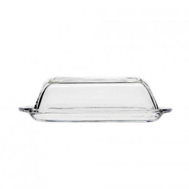 Butter Dish Covered Glass