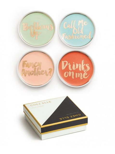 Cocktail Party Coasters (SET OF 4)