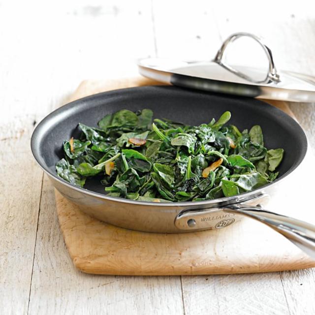 Williams-Sonoma Thermo-Clad™ Stainless-Steel Nonstick Covered Fry Pan