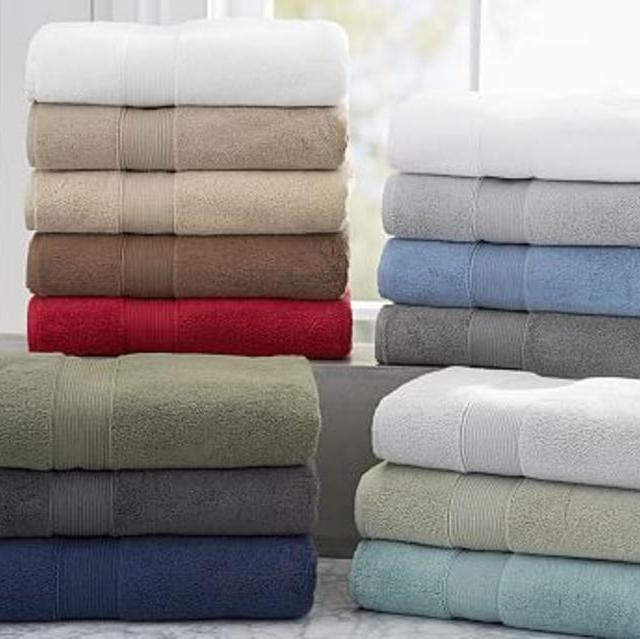 PB Classic 820-Gram Weight Bath Towels - Gray Mist
