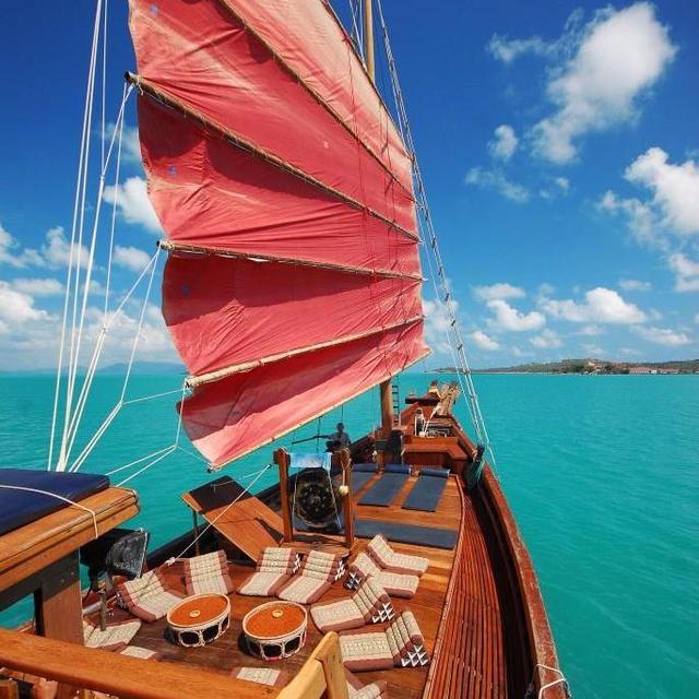 Sunset Cruise on Traditional Asian Junk Boat - Koh Samui