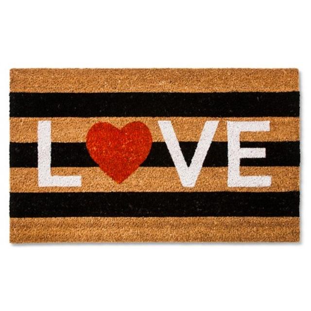 Valentine's Love Coir Doormat product details page