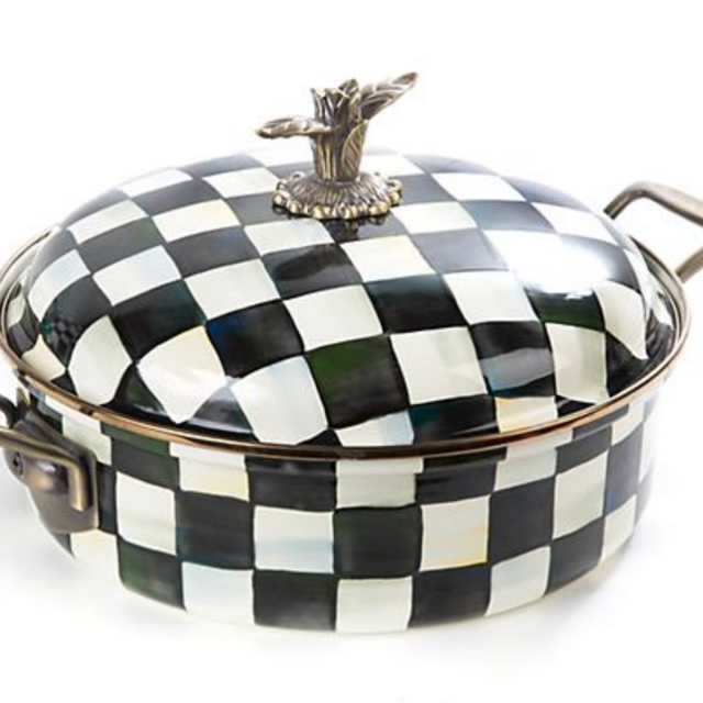 Courtly Check Enamel 5 Qt. Casserole