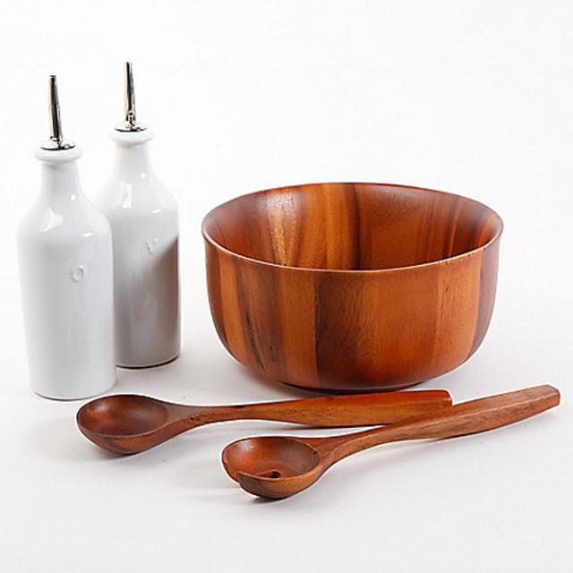 B. Smith 5-Piece Wooden Salad Set