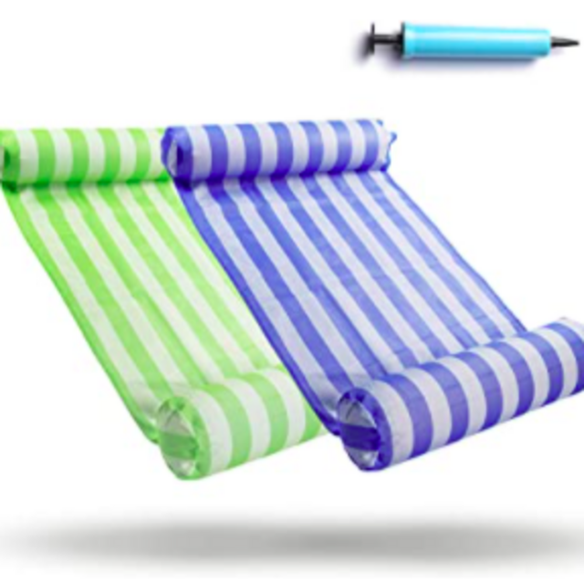 FindUWill 2-Pack Premium Swimming Pool Float - BLUE & GREEN