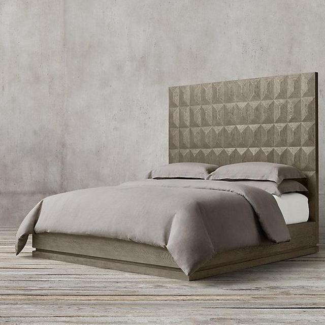 Geometric Platform Bed